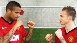 Bebe vs Buttner Christmas Challenge  Manchester United  redarmyge [upl. by Ody]