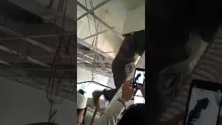 How to test duct leakage smoketest ducttest hvac [upl. by Favien707]