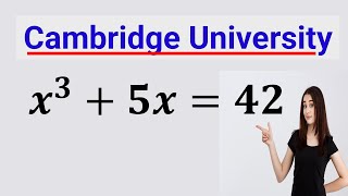 Cambridge University Pure Mathematics Admission Interview  Find x [upl. by Elagibba]