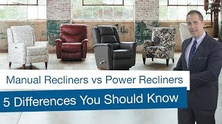 Manual Recliners vs Power Recliners 5 Differences You Should Know [upl. by Atenahs]