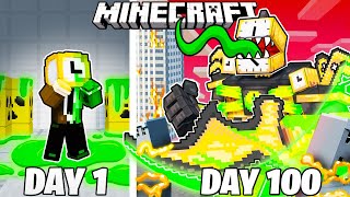 I Survived 100 Days as ZOMBIE CLOCKMAN in Minecraft [upl. by Nnep]