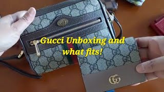 Gucci Ophidia GG Supreme Mini bag Unboxing and What Fits gucci guccibag unboxing whatfits [upl. by Emeline]