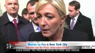 Marine Le Pen rencontre Ron Prosor Israël à lONU [upl. by Hsak199]