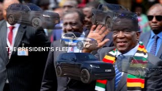 Presidential Style Emmerson MnangagwasMotorcade Features Luxury Vehicles and TopNotch Security [upl. by Mihar]