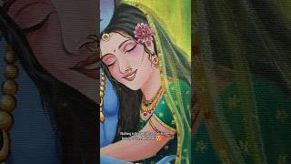 Radhe 😍 muskanjainart art painting love radhakrishna viralvideo youtubeshorts [upl. by Llednahc]