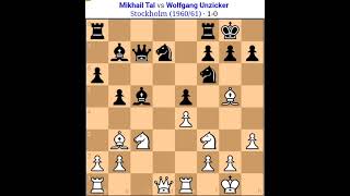 Mikhail Tal vs Wolfgangtal chess game Tal sacrificestal check mate in 17 movestal [upl. by Shanly202]