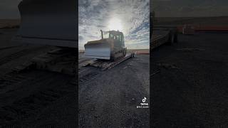 Some Dozer action on the ol Cozad lowbed peterbilt trucking lowbed dozer [upl. by Kcirrag179]