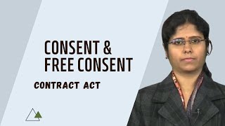 Consent and Free Consent  Indian Contract Act Section 10 [upl. by Assenav]