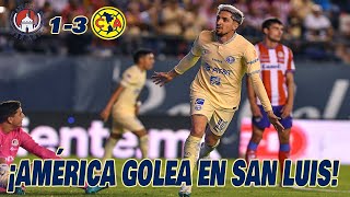 AMÉRICA GOLEA A SAN LUIS EN 4TOS DE FINAL LIGA MX CLAUSURA 2023  EN ZONA FUT [upl. by Latta]