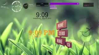 Rainmeter Clock Skins [upl. by Ashby]