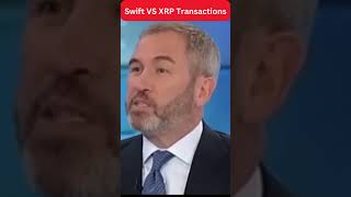 Brad Garlinghouse CEO of Ripple talks Swift VS XRP Transactions shorts short [upl. by Hassin]