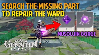 Search the missing part to repair ward genshin impact [upl. by Atinahc]