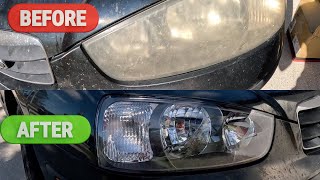 How to Change a Vehicle Headlight Assembly INCREDIBLE TRANSFORMATION [upl. by Nyrehtac333]