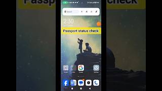 How to Check Passport Status Online shorts passport passportcheck [upl. by Vladamir]