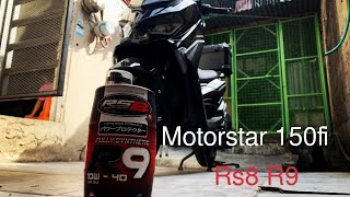 Motorstar 150fi change oil Rs8 R9 rs8 motorstar 150fi easyride150fi [upl. by Snave898]