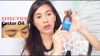 EFFECTIVE CASTOR OIL FOR EYEBROWS amp EYELASHES [upl. by Wesa985]