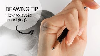 Drawing TIP for BEGINNERS  How to Avoid Smudging [upl. by Cirle590]