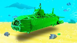 BUILD THE BIGGEST SUBMARINE CHALLENGE Trailmakers [upl. by Ydennek]