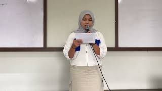 Public Speaking  English Speech 211221223 [upl. by Sprage]