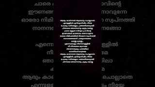 aarum kaanathe song lyrics shortvideo trending viral shortsfeed lyrics malayalam [upl. by Aiuqat]