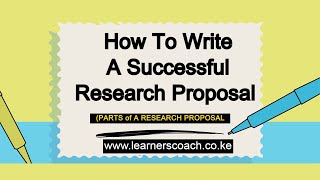 How To Write A Successful Research Proposal [upl. by Win688]