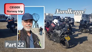 CB500X  Solo Norway trip Part 22  Nordkapp Just a tick in the box [upl. by Allicserp363]