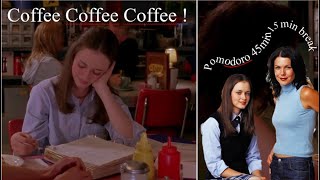 Gilmore Girls  Come study with Rory in Lukes Dinner  Aesthetic Lofi Music Pomodoro 4515timer [upl. by Sheedy703]