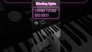 The Weeknd  Blinding Lights Piano Tutorial easy music shorts tutorial [upl. by Bjork]