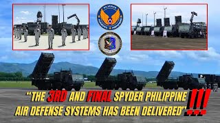 The 3RD and Final Spyder Philippine Air Defense Systems have been delivered to the PAF [upl. by Ibson]