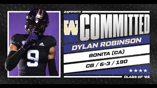 WATCH Dylan Robinson commits to Washington LIVE on 247Sports [upl. by Ardnuhsal]