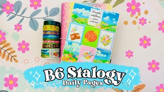 B6 Stalogy Planner  Decorate with me w Simply Gilded Subscription Box Stickers  Daily Planner [upl. by Ronal]