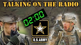 How to talk on an Army radio [upl. by Elagibba]