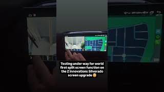 Z INNOVATIONS SILVERADOSIERRA 2019 PLUS SCREEN UPGRADE SPLIT SCREEN CARPLAY ANDROID AUTO [upl. by Nilpik]