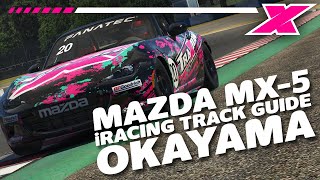 Okayama  Dave Cam iRacing Mazda MX5 Track Guide [upl. by Iorio]