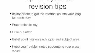 Top 10 revision tips for dyslexic students [upl. by Elwira]