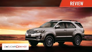 Know Your Toyota Fortuner  Review of Features  CarDekhocom [upl. by Gnanmas]