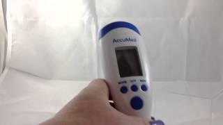 AccuMed NonContact Infrared Thermometer review [upl. by Wailoo257]