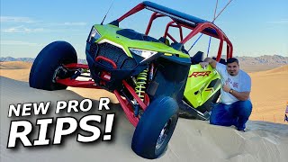 Shredding GLAMIS with our NEW RZR Pro R Then our X3 EXPLODES day 1 [upl. by Tsirhc]