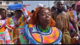 Masquerade Carnival Day 1 in Takoradi  Ghana  2023 Christmas  Amazing 🤩🔥🇬🇭❤️ [upl. by Steinke365]