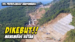 TOL PROBOLINGGO BANYUWANGI TERBARU  MEMBELAH GUNUNG DAN HUTAN [upl. by Ilonka]