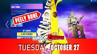 NEW PICKIN Emote amp Peely Bone is back after 359 days Emote ITEM SHOP  October 27 [upl. by Gad]