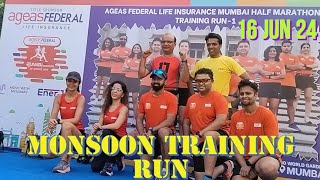 AGEAS FEDERAL LIFE INSURANCE MUMBAI HALF MARATHONTRAINING RUN116 JUN24VIVIANA MALL THANEthane [upl. by Aristotle659]