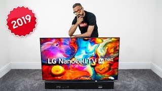 NEW 2019 LG NanoCell TV 65quot UNBOXING [upl. by Anastasius16]