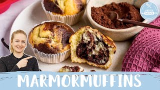 Marmormuffins  Diese Muffins sind SO SCHNELL UND SO EINFACH zubereitet 😋 😍  Einfach Backen [upl. by Shiau]