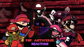 MULTIVERSE OF INSANE PLUMBERS  FNF Antiverse Vs Mario V1 Reaction [upl. by Farrington]