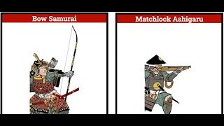 Total War SHOGUN 2 1vs1 Bow Samurai vs Matchlock Ashigaru [upl. by Kirre]