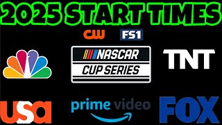 BREAKING NEWS NASCAR announces 2025 start times and networks for NASCAR Cup Xfinity amp Truck Series [upl. by Stearn]