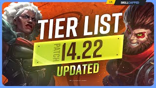 NEW UPDATED TIER LIST for PATCH 1422  League of Legends [upl. by Julianne]