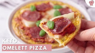 Die PERFEKTE Keto Pizza Wenig Zutaten wenig Zeit super lecker [upl. by Eiggem108]