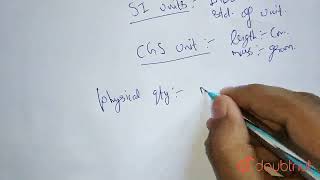 write SI and CGS unit of any three physical quantities  CLASS 7  KINEMATICS  PHYSICS  Doubt [upl. by Secrest]